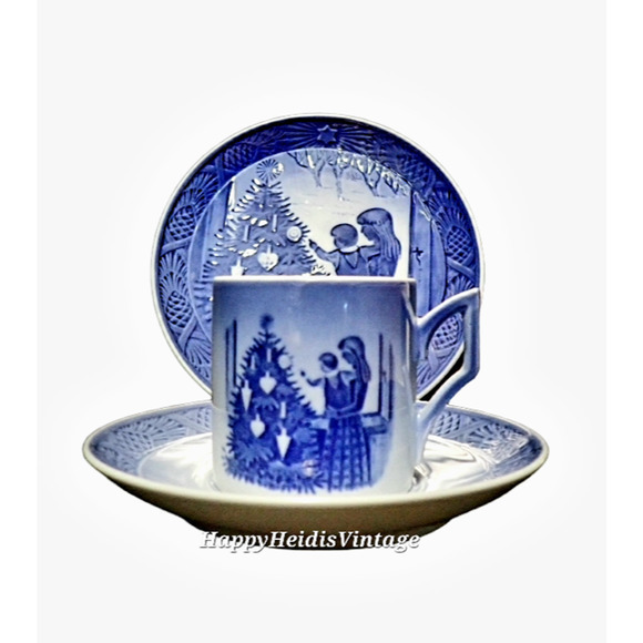 HP Vintage Royal Copenhagen‎ Christmas 1981 Plate Cup & Saucer Holiday - Picture 3 of 9
